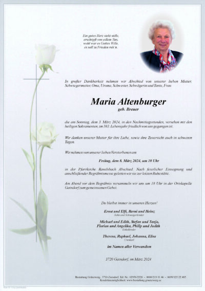 Maria Altenburger