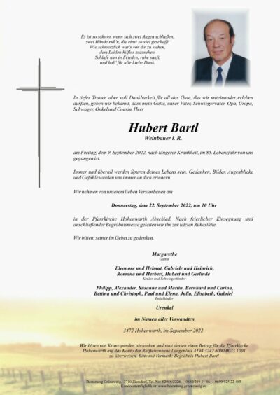 Hubert Bartl
