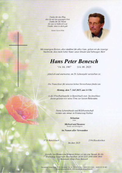 Hans Peter Benesch