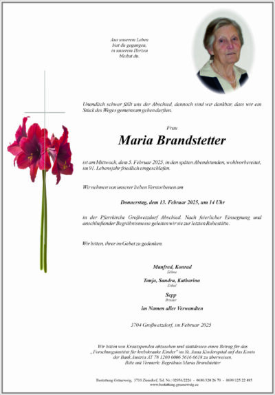 Maria Brandstetter
