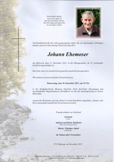 Johann Ehemoser