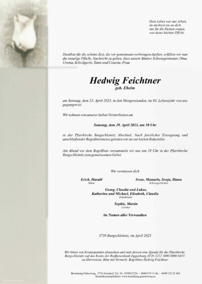 Hedwig Feichtner