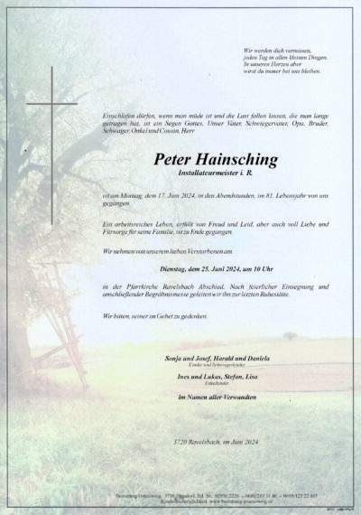 Peter Hainsching