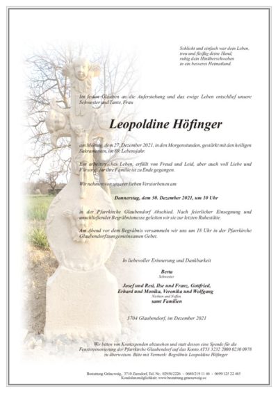 Leopoldine Höfinger