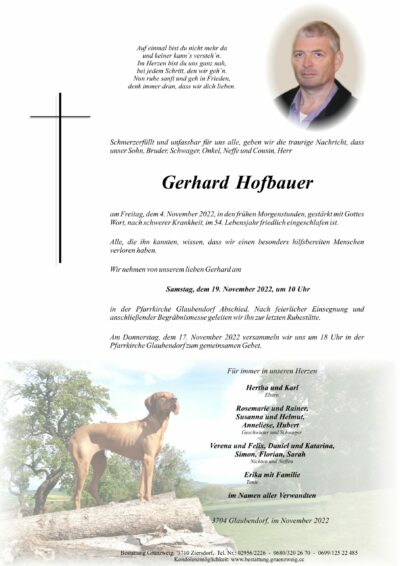 Gerhard Hofbauer