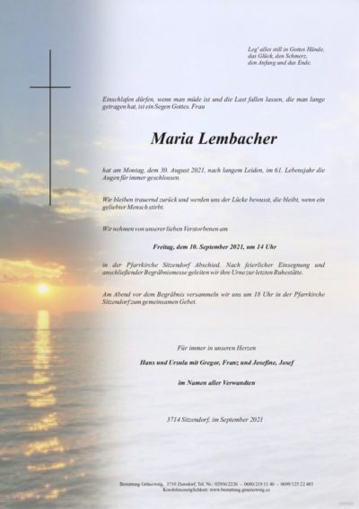 Maria Lembacher