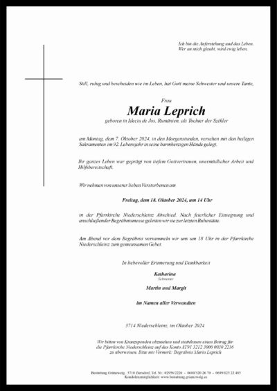 Maria Leprich