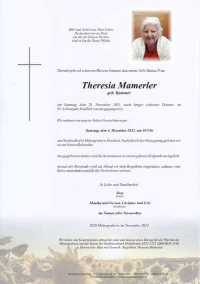 Theresia Mamerler