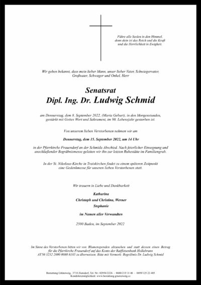 DI Dr. Ludwig Schmid