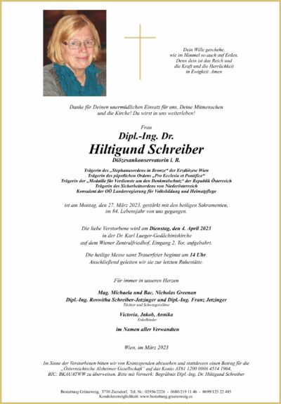 Dipl.-Ing. Dr. Hiltigund Schreiber
