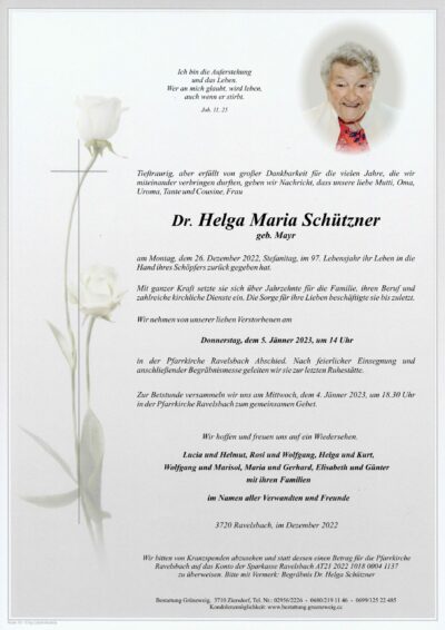 Dr. Helga Schützner