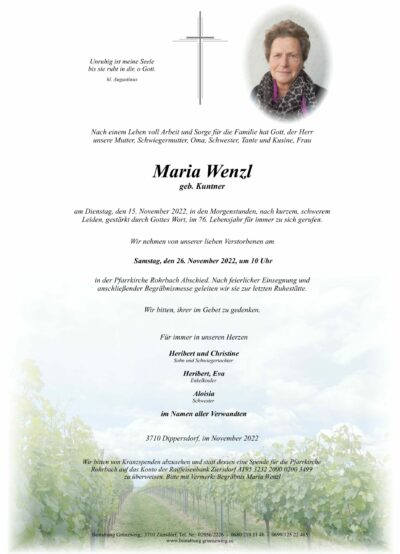 Maria Wenzl