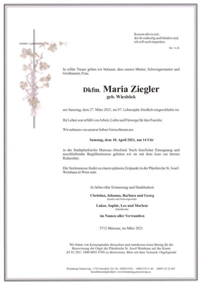 Dkfm. Maria Ziegler